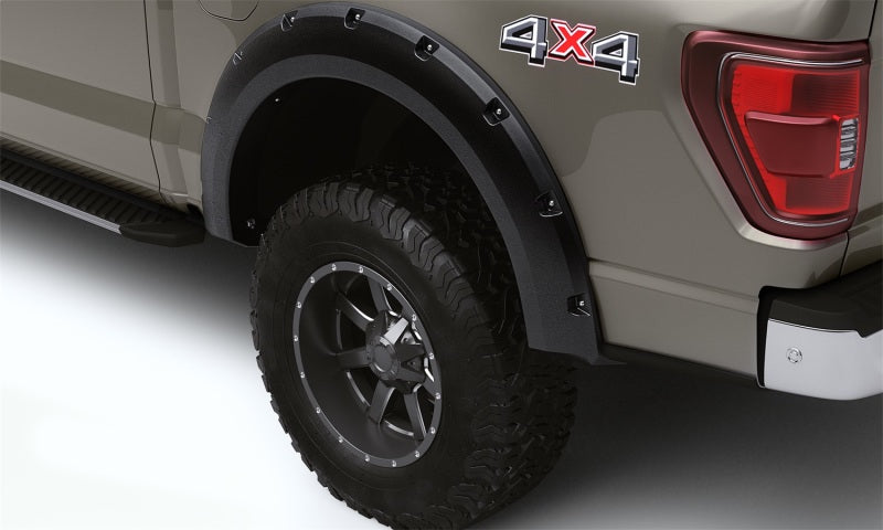 Lund 21-23 Ford F-150 (Excl. Lightning) RX-Rivet Style Textured Fender Flares - Black (4 Pc.) -  Shop now at Performance Car Parts