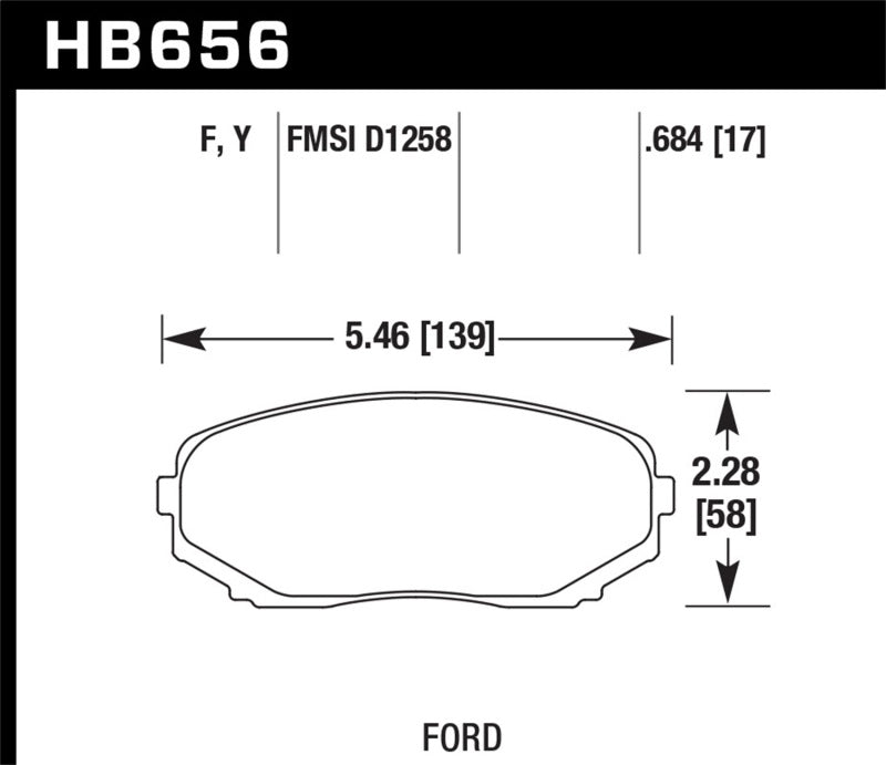 Hawk 07-10 Ford Edge / 10 Lincoln MKX / 07-10 Mazda CX-7/CX-9  HPS Street Front Brake Pads -  Shop now at Performance Car Parts