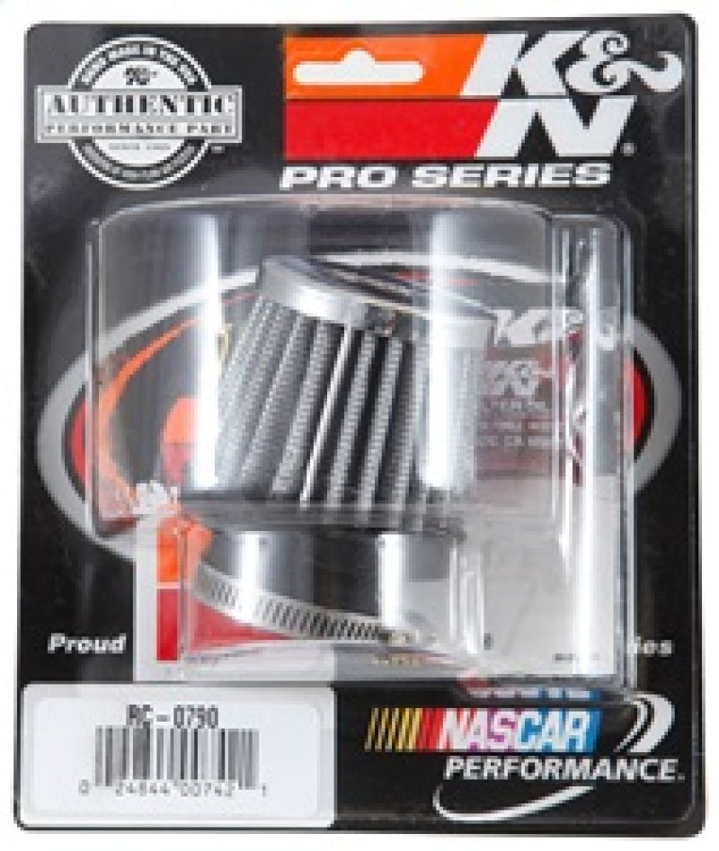 K&N Universal Chrome Filter 1 3/8 inch FLG / 2 1/2 inch Base / 2 inch Top / 2 1/4 inch Height -  Shop now at Performance Car Parts