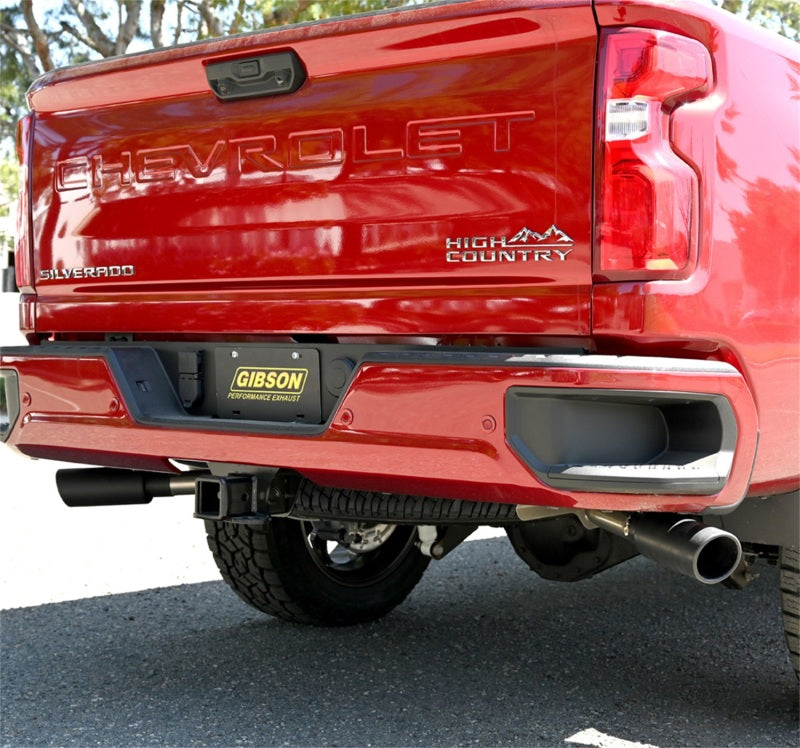Gibson 20-21 Chevy Silverado 2500HD 6.6L 2.5in Cat-Back Dual Extreme Exhaust - Black Elite -  Shop now at Performance Car Parts