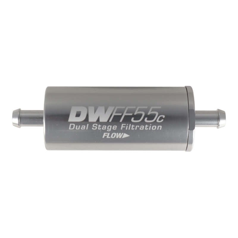 DeatschWerks 5/16in 10 Micron 55mm In-Line Fuel Filter Kit -  Shop now at Performance Car Parts