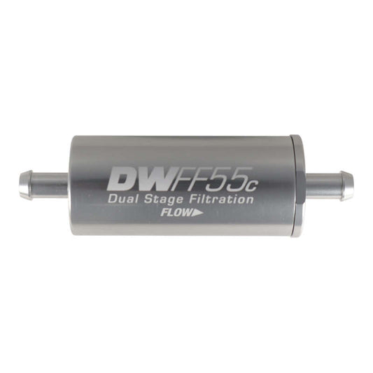 DeatschWerks 5/16in 10 Micron 55mm In-Line Fuel Filter Kit