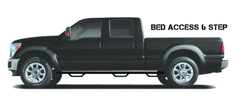 N-Fab Podium LG 15.5-19 Dodge RAM 1500 Crew Cab 6.4ft Bed - Bed Access - Tex. Black - 3in -  Shop now at Performance Car Parts
