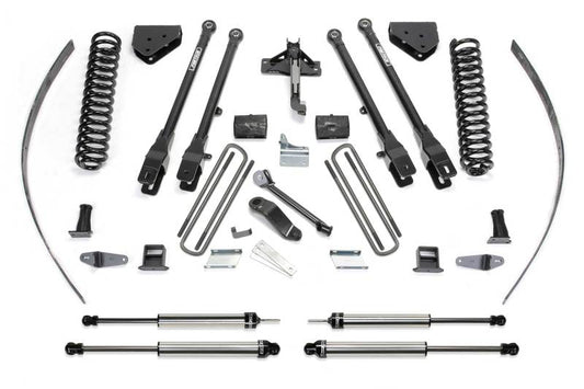 Fabtech 08-16 Ford F250 4WD w/o Factory Overload 8in 4Link Sys w/Coils & Dlss Shks