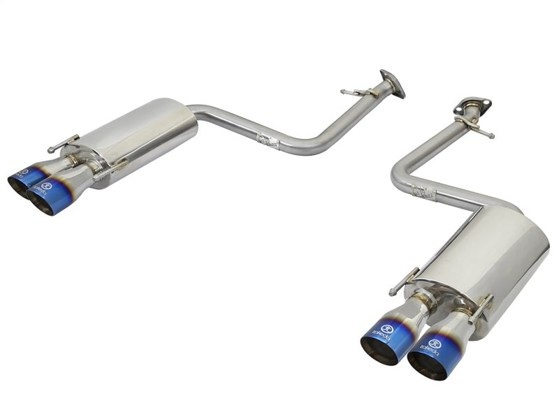 aFe Takeda 16-17 Lexus RC 200T 2.0L (t) 2in. SS Axle-Back Exhaust System w/Polished Blue Tips -  Shop now at Performance Car Parts