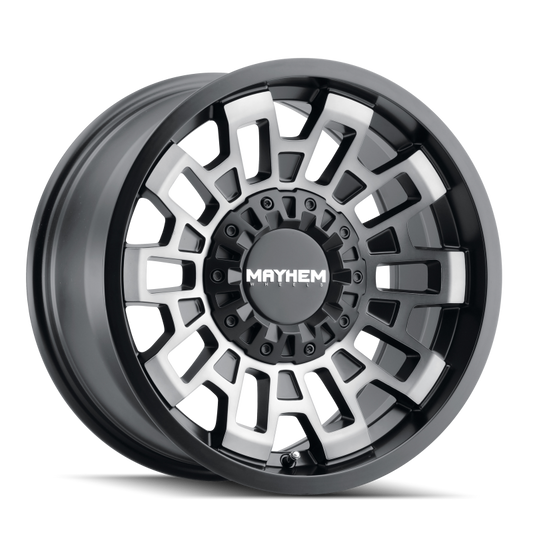 Mayhem 8113 Cortex 20x9 / 5x139.7 BP / 0mm Offset / 110mm Hub Matte Black w/ Dark Tint Wheel