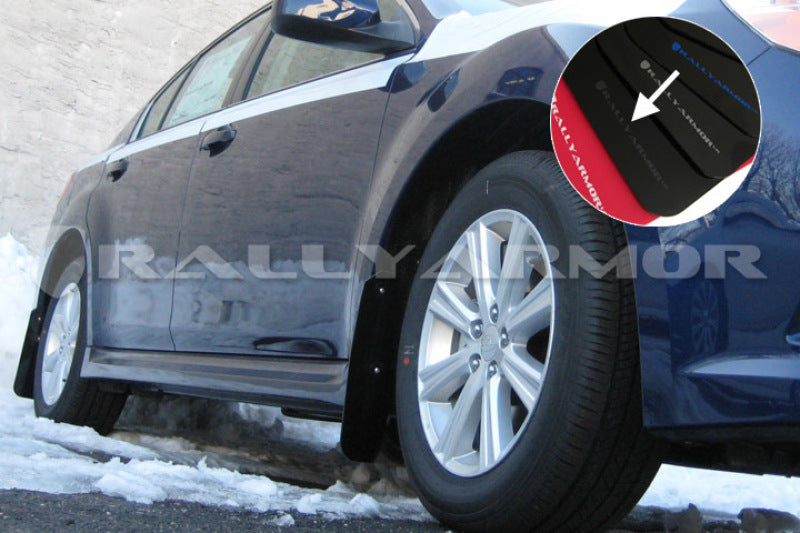 Rally Armor 10-14 Subaru Legacy Black UR Mud Flap w/ Grey Logo -  Shop now at Performance Car Parts