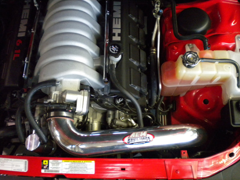 AEM 09-10 Dodge Challenger 5.7L/6.1L Polished Brute Force Air Intake -  Shop now at Performance Car Parts