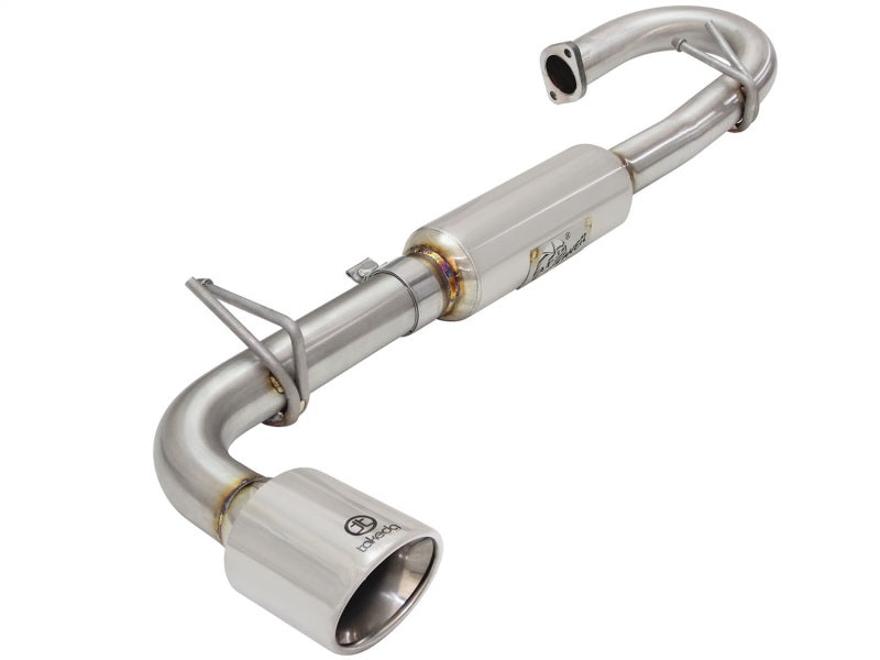 aFe 11-16 Scion TC L4-2.5L 304SS 2-1/4in to 2-1/2in Axle-Back Takeda Exhaust w/ Polished Tip -  Shop now at Performance Car Parts