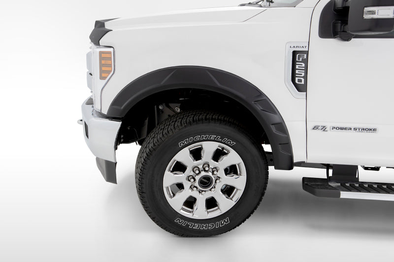 Bushwacker 17-19 Ford F-250 Super Duty w/ 81.8in Bed DRT Style Flares 4pc - Black -  Shop now at Performance Car Parts