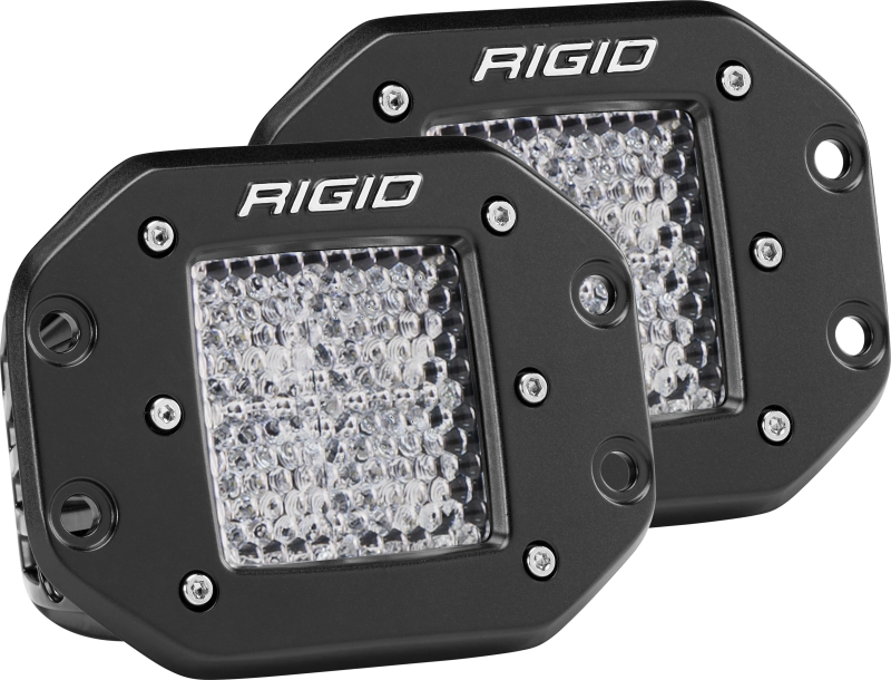 Rigid Industries Dually - Flush Mount - 60 Deg. Lens - Set of 2 -  Shop now at Performance Car Parts