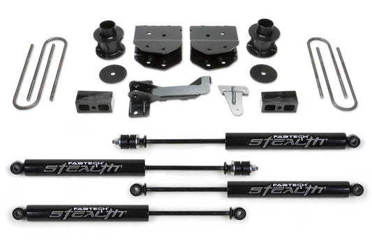 Fabtech 08-16 Ford F250/350/450 4WD 8 Lug 4in Budget Sys w/Stealth