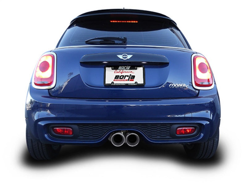 Borla 14-15 Mini Cooper S F56 2.0L Turbo AT/MT FWD 2DR 2.5in S-Type Rear Section Exhaust 4in Tips -  Shop now at Performance Car Parts