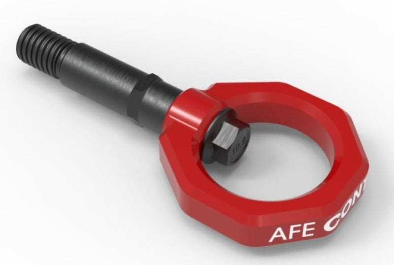 aFe Control Rear Tow Hook Red 20-21 Toyota GR Supra (A90) -  Shop now at Performance Car Parts