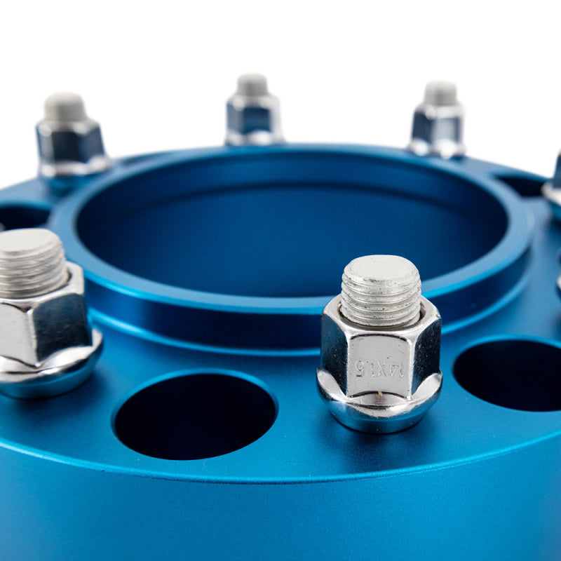 Mishimoto Borne Off-Road Wheel Spacers - 6x139.7 - 93.1 - 35mm - M12 - Blue -  Shop now at Performance Car Parts