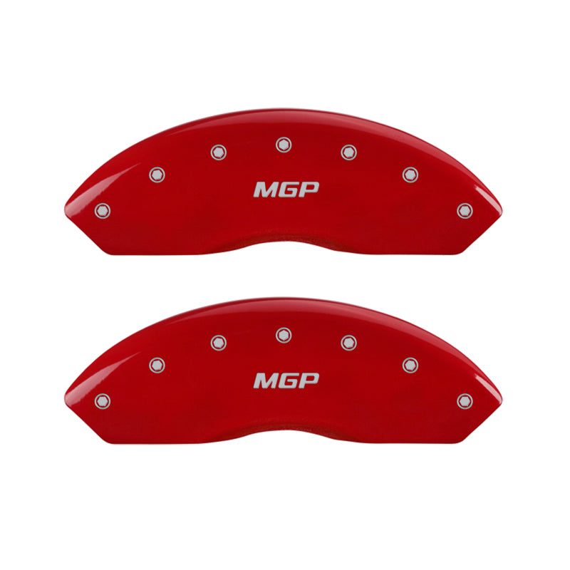 MGP 4 Caliper Covers Engraved Front & Rear MGP Red Finish Silver Char 2017 Toyota Corolla iM -  Shop now at Performance Car Parts