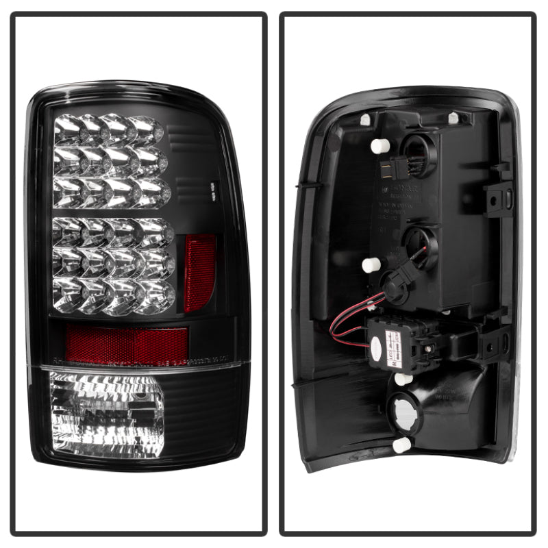 Spyder Chevy Suburban/Tahoe 1500/2500 00-06/GMC Yukon LED Tail Lights Black ALT-YD-CD00-LED-BK
