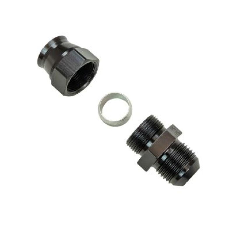 Moroso Aluminum Fitting Adapter 10AN Male to 5/8in Tube Compression - Black -  Shop now at Performance Car Parts