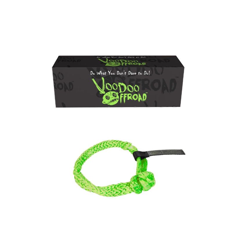 Voodoo Offroad 2.0 Santeria Series 3/8in x 7in Winch Soft Shackle - Green -  Shop now at Performance Car Parts