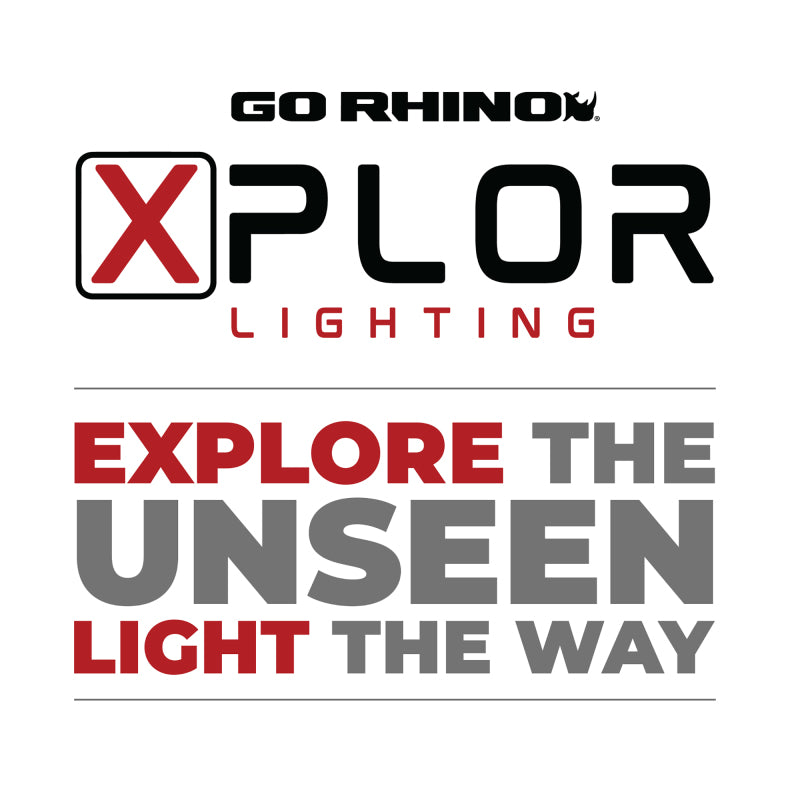 Go Rhino Xplor Bright Series Rectangle LED Flood Light Kit (Surface/Thread Std Mnt) 3x2 - Blk (Pair) -  Shop now at Performance Car Parts