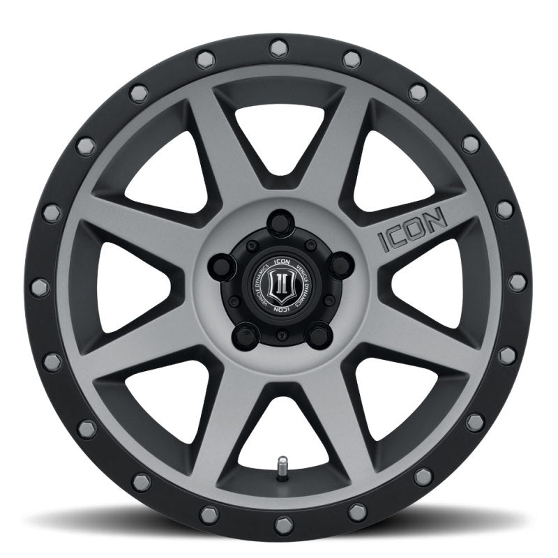 ICON Rebound 17x8.5 5x5.5 0mm Offset 4.75in BS 77.9mm Bore Titanium Wheel -  Shop now at Performance Car Parts