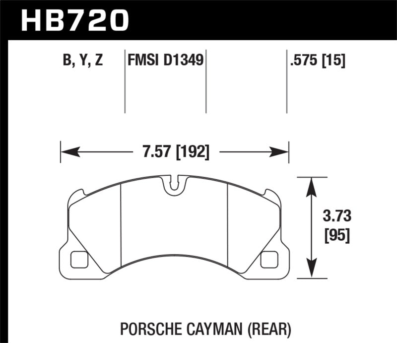 Hawk 15-17 Porsche Cayenne Front HPS 5.0 Brake Pads -  Shop now at Performance Car Parts