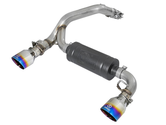 aFe Takeda 3in 304 SS Axle-Back Exhaust System w/ Blue Flame Tip 16-18 Ford Focus RS 2.3L (t) -  Shop now at Performance Car Parts
