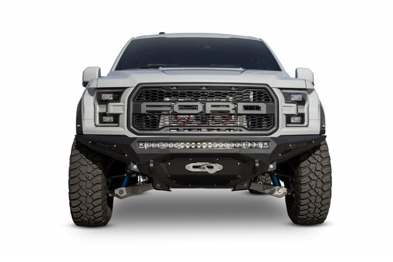Addictive Desert Designs 17-18 Ford F-150 Raptor Stealth Fighter Front Bumper w/ Winch Mount -  Shop now at Performance Car Parts