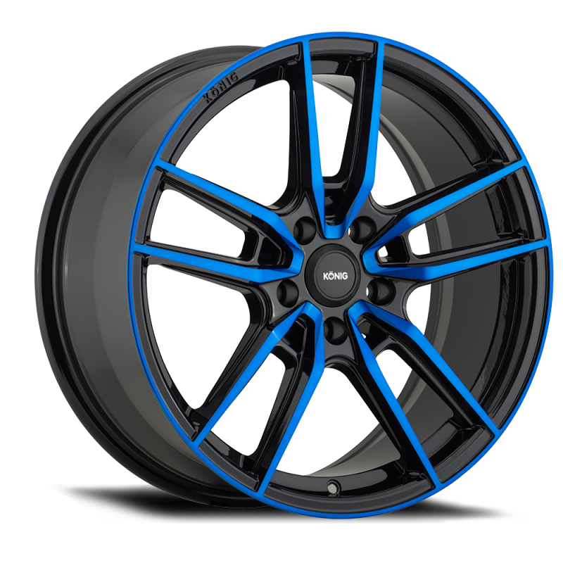 Konig Myth 18x8 5x108 ET43 Gloss Black w/ Blue Tinted Clearcoat -  Shop now at Performance Car Parts