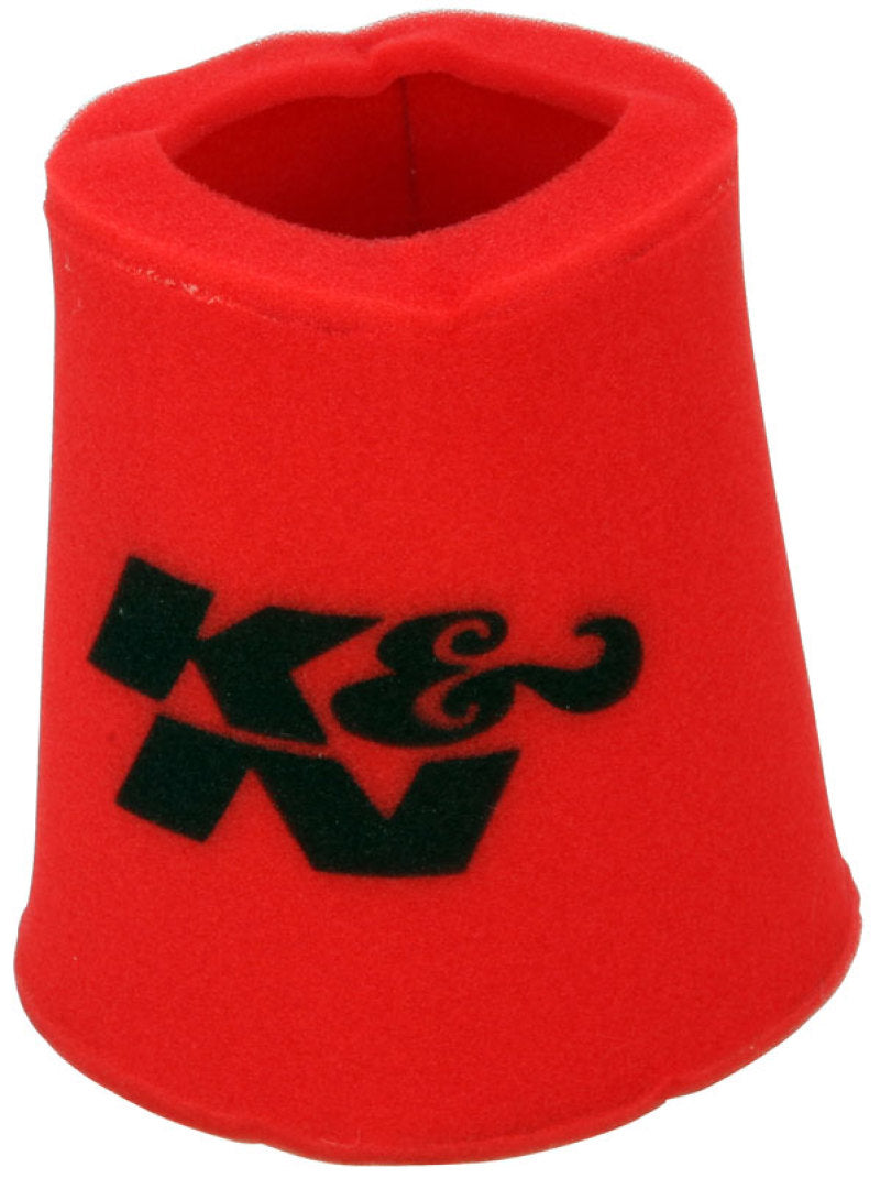 K&N Airforce PreCleaner Round Tapered Red Air Filter Foam Wrap 6in Base ID x 5in Top ID x 9in H