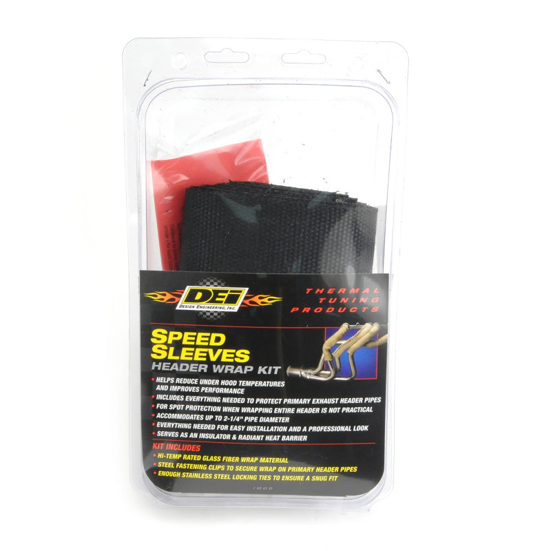 DEI Exhaust Wrap Kit - 8 Cylinder - Speed Sleeves - Black -  Shop now at Performance Car Parts