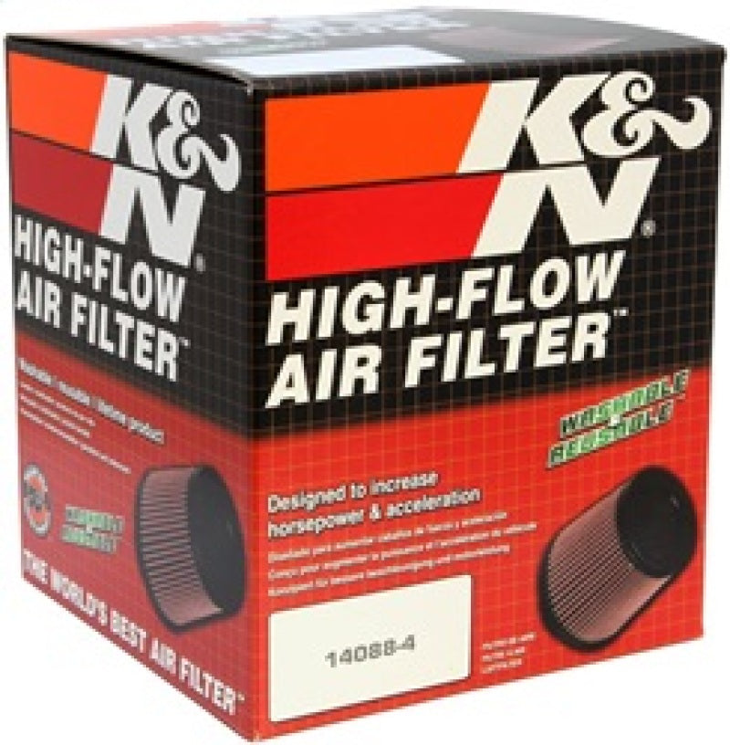 K&N Universal Rubber Filter Dual Flange Oval Tprd 3.75in Base O/S W x 3.438in Top O/S W x 6.75in H -  Shop now at Performance Car Parts