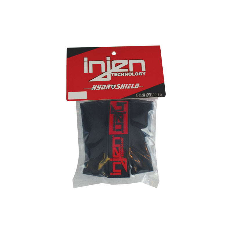 Injen Black Oval Water Repellant Pre-Filter fits X-1023 X-1029 8.5inx9in Base / 7in Tall