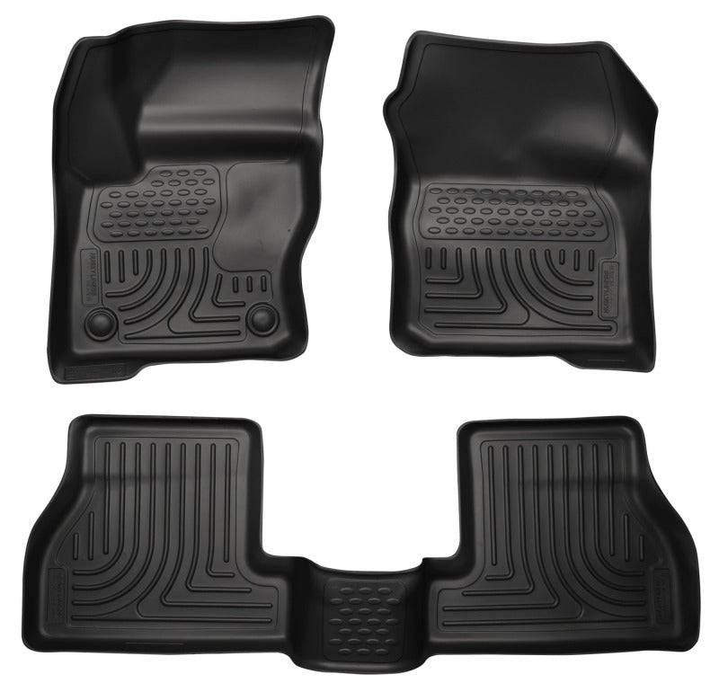 Husky Liners 2012 Ford Focus (4DR/5DR) WeatherBeater Combo Black Floor Liners -  Shop now at Performance Car Parts