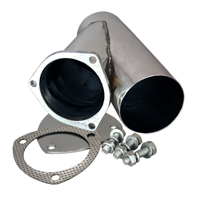 QTP 4in Weld-On QTEC Exhaust Cutout Y-Pipe -  Shop now at Performance Car Parts
