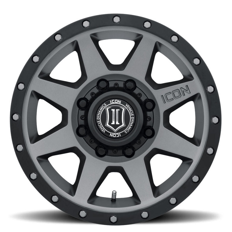 ICON Rebound HD 18x9 8x180 12mm Offset 5.5in BS 124.2mm Bore Titanium Wheel -  Shop now at Performance Car Parts