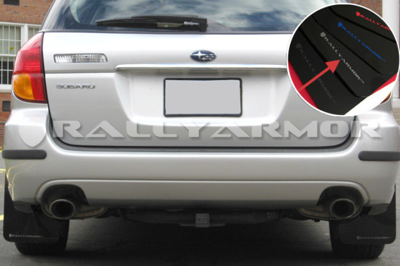 Rally Armor 05-09 Subaru Legacy GT / Outback Black UR Mud Flap w/ Silver Logo -  Shop now at Performance Car Parts