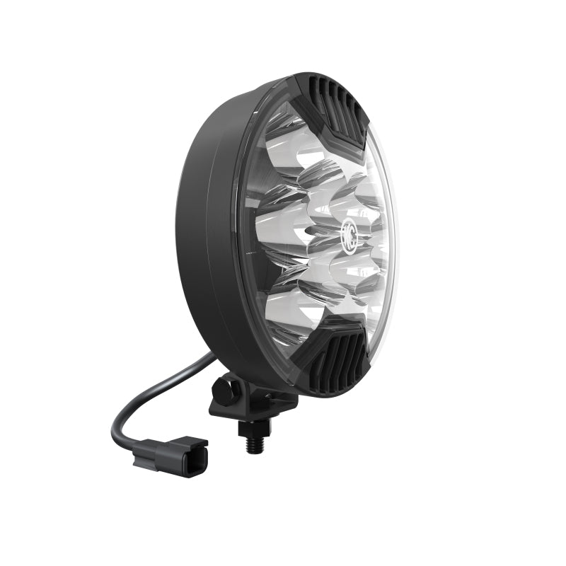 KC HiLiTES SlimLite 6in. LED Light 50w Spot Beam (Single) - Black -  Shop now at Performance Car Parts