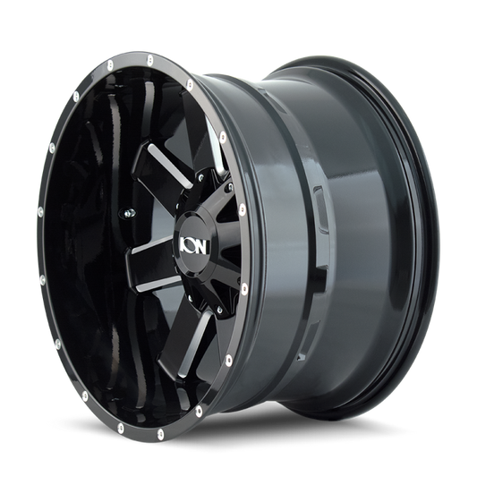 ION Type 141 18x9 / 5x150 BP / 0mm Offset / 110mm Hub Gloss Black Milled Wheel -  Shop now at Performance Car Parts