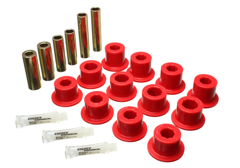 Energy Suspension 07-21 Toyota Tundra Red Rear Leaf Spring Shackle Bushing Set -  Shop now at Performance Car Parts