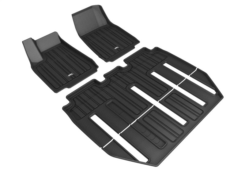 3D Maxpider 17-21 Tesla Model X Folding 7-Seat Elitect 1st 2nd 3rd Row - Floor Mat Set (Black) -  Shop now at Performance Car Parts