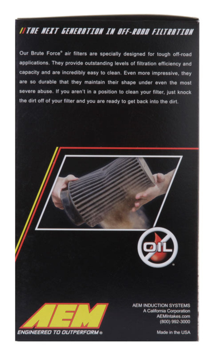 AEM Dryflow 3.5in. X 7in. Round Tapered Air Filter - Performance Car Parts