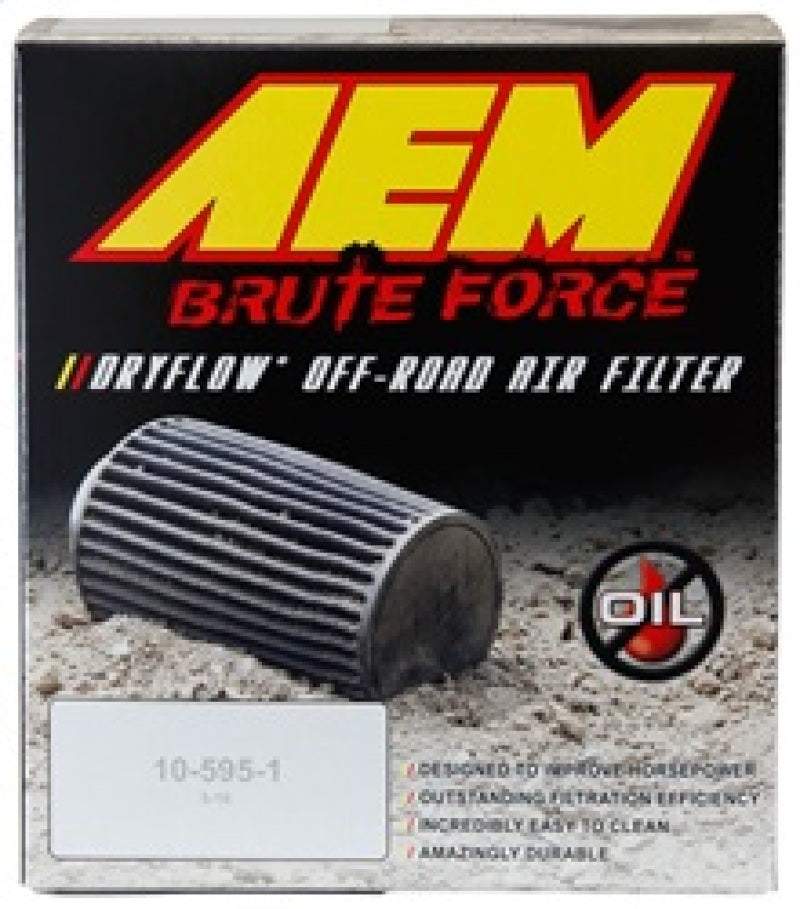 AEM Dryflow Conical Air Filter 6in Base OD x 3.5in Flange ID x 5.25in Height - Performance Car Parts