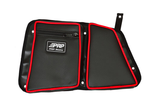 PRP Polaris RZR Rear Door Bag with Knee Pad for Polaris RZR (Driver Side)- Red