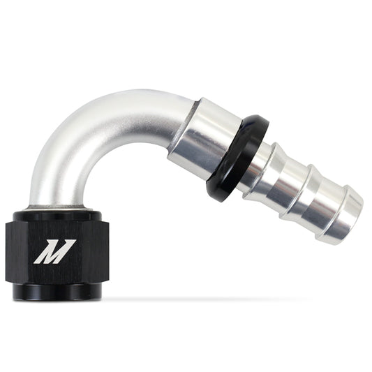 Mishimoto 120-Degree Push Lock Fitting -10AN -  Shop now at Performance Car Parts