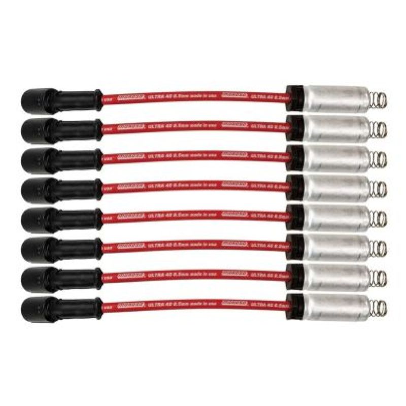 Moroso GM LS/LT 8.5mm Ultra 40 11in Long Wire Set w/Alum Heatshield - Red -  Shop now at Performance Car Parts