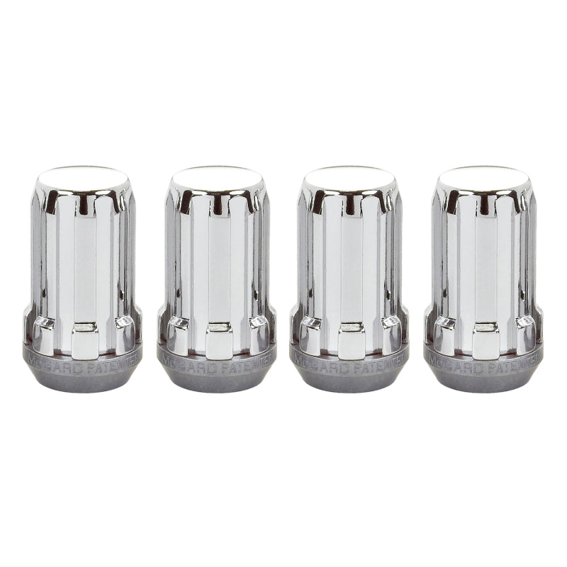 McGard SplineDrive Lug Nut (Cone Seat) M14X1.5 / 1.648in. Length (4-Pack) - Chrome (Req. Tool) -  Shop now at Performance Car Parts