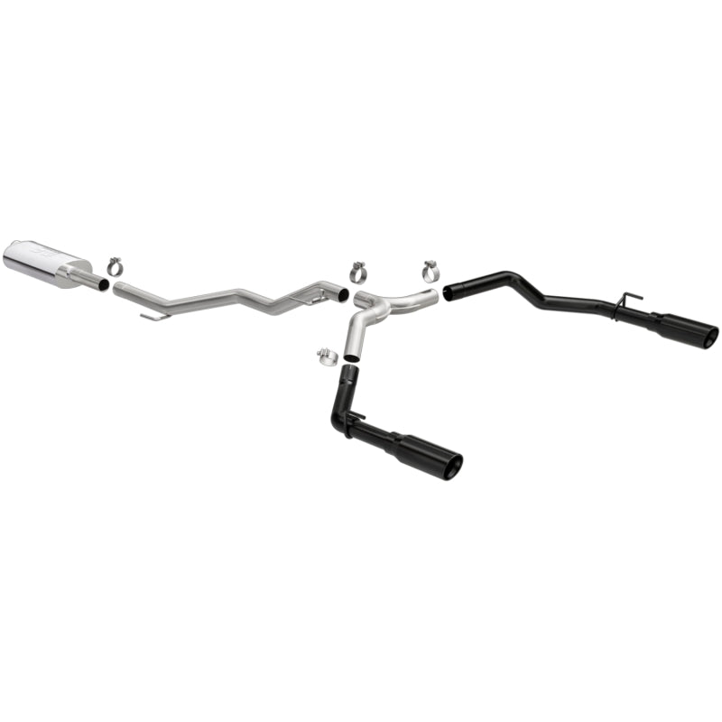 MagnaFlow 2020 Jeep Gladiator 3in Street Series Dual Split Exit SS Cat-Back Exhaust w/Black Tips -  Shop now at Performance Car Parts