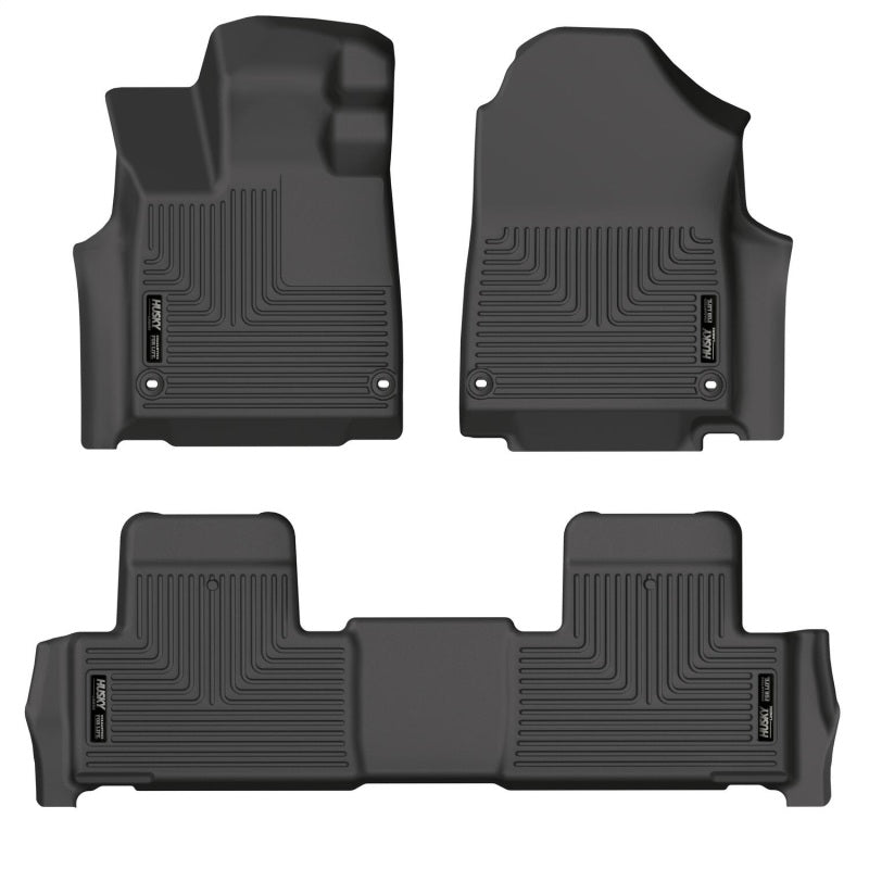Husky Liners 2022 Acura MDX Weatherbeater Black Front & 2nd Seat Floor Liners -  Shop now at Performance Car Parts
