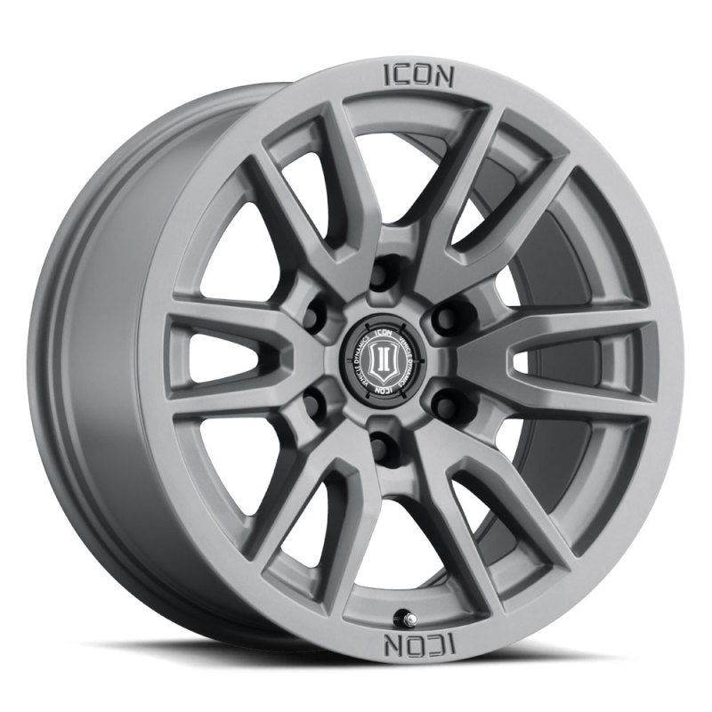 ICON Vector 6 17x8.5 6x135 6mm Offset 5in BS 87.1mm Bore Titanium Wheel -  Shop now at Performance Car Parts